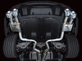 AWE SwitchPath™ Exhaust for S650 Ford Mustang Dark Horse - Quad Chrome Silver Tips - Mounted